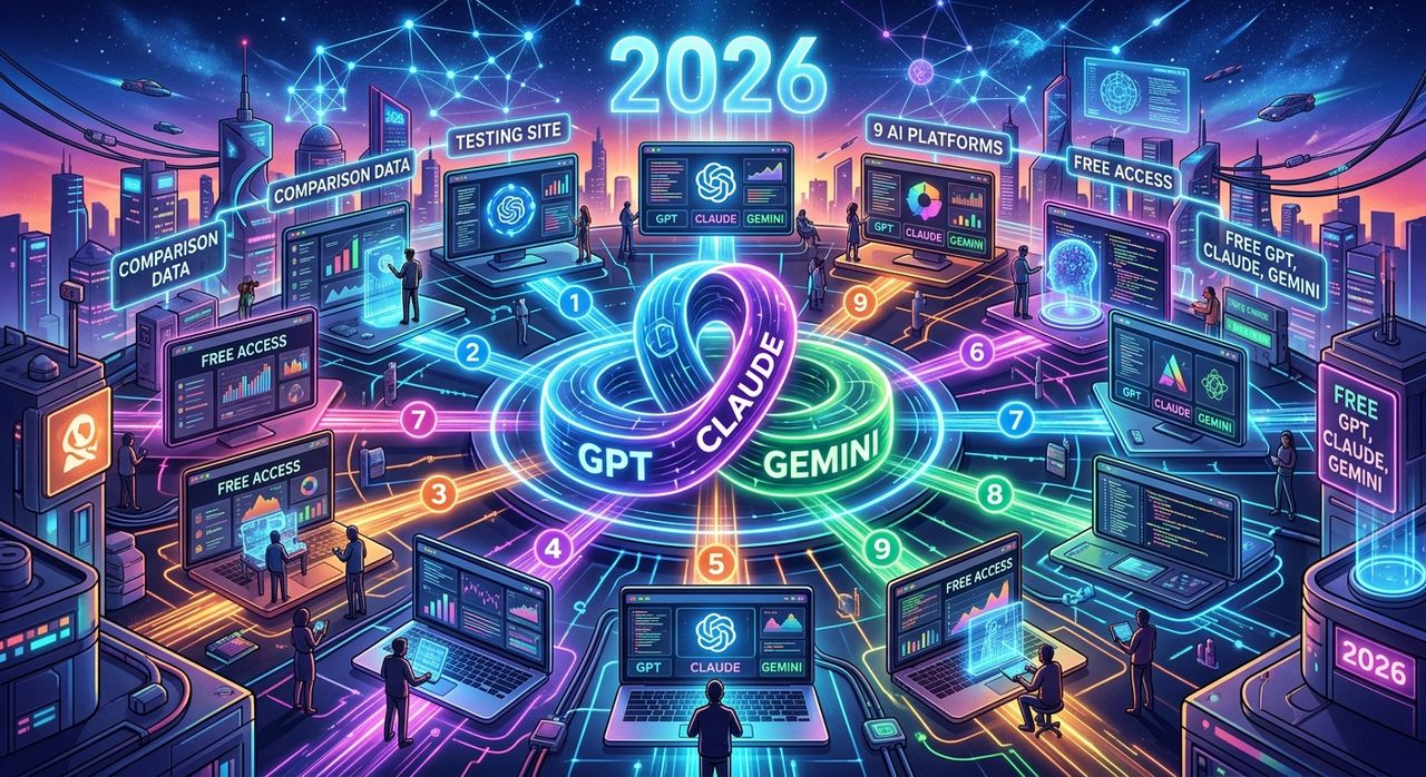 9 AI Platforms Tested for Free Access to GPT, Claude and Gemini in 2026