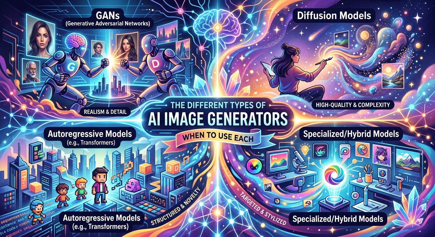 The Different Types of AI Image Generators and When to Use Each