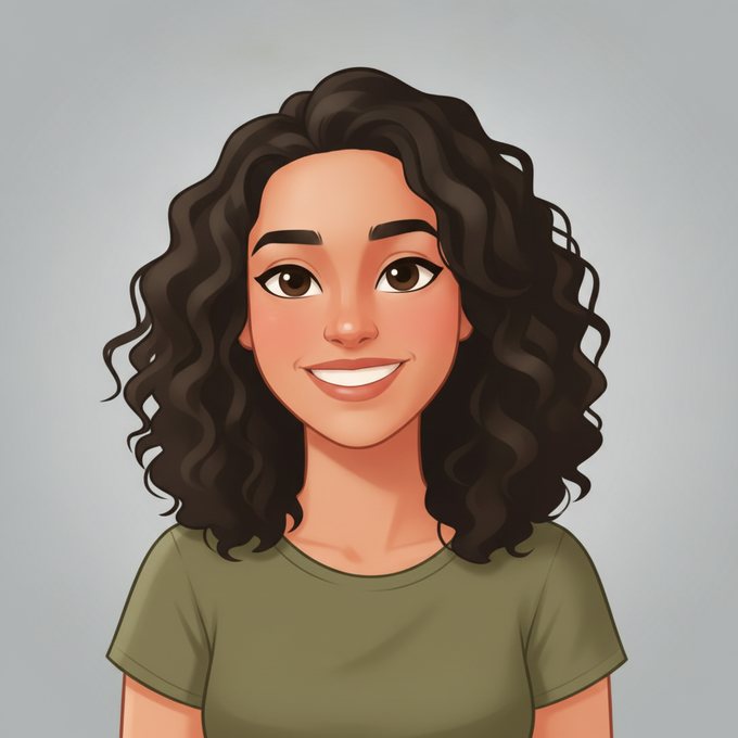 Example of the cartoon style: smooth rounded shapes and bright colour